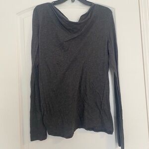 Free People Charcoal Longsleeve Top